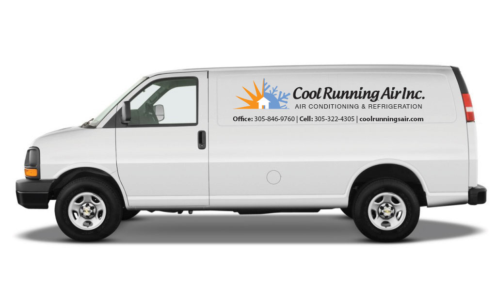 AC repair company van