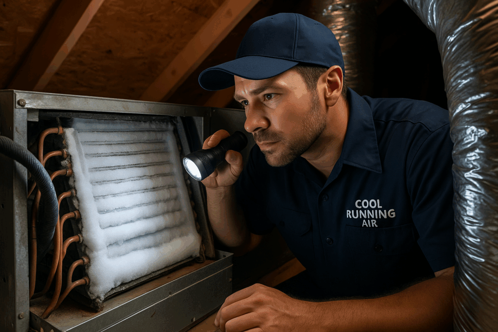 ac repair - frozen evaporator coils