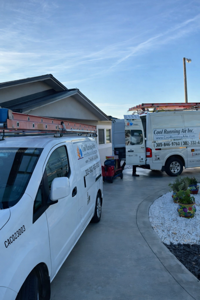 Hvac Scenting Hialeah, Fl | Cool Running Air 3 - Hvac Scenting Hialeah, Fl | Cool Running Air Hvac Service Vans At Residential Job Site – Hvac Scenting Services In Hialeah, Fl