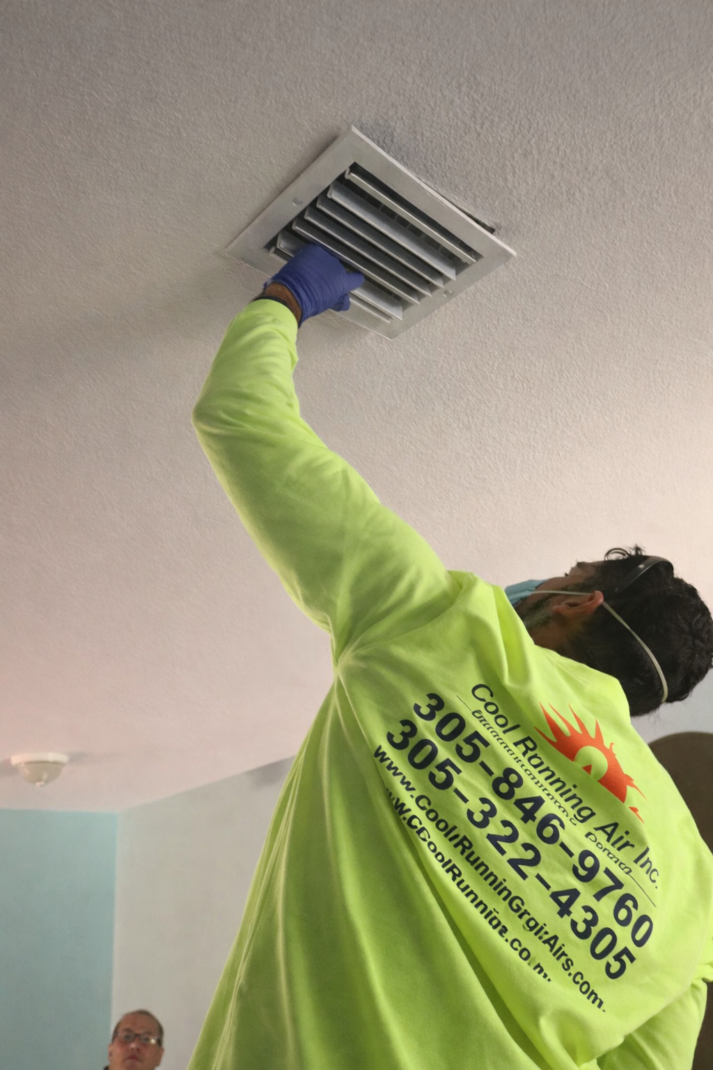 Top-Rated Indoor Air Quality Products And Testing Services In Hialeah Fl 1 - Top-Rated Indoor Air Quality Products And Testing Services In Hialeah Fl Technician Cleaning Air Vent Indoors – Indoor Air Quality Services In Hialeah, Fl